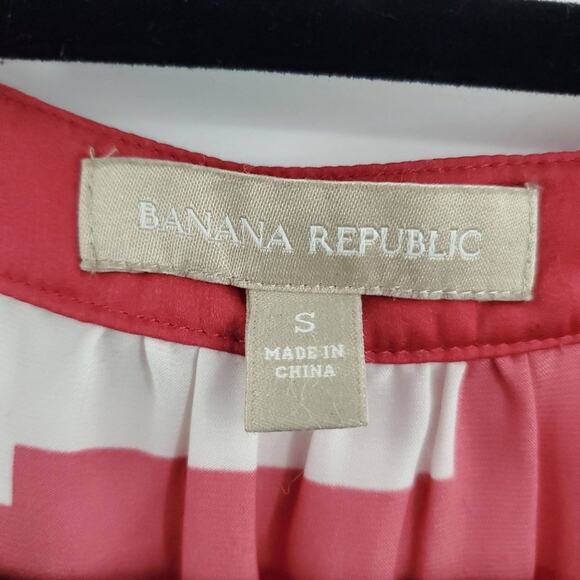 Banana Republic Geometric Sleeveless Button Front Blouse S - Picture 4 of 6